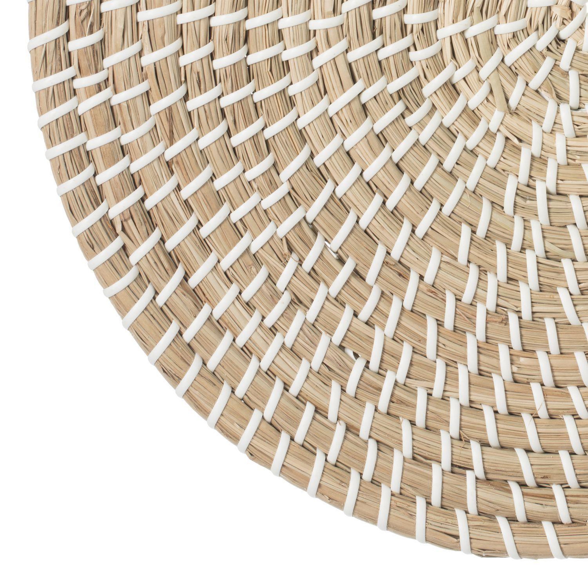 Voir la diapositive 5 : TOILINUX Lot de 2 sets de table en jute mood - diam. 35 cm - beige