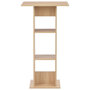 Voir la diapositive 2 : VIDAXL Table de bar Chene 60x60x110 cm