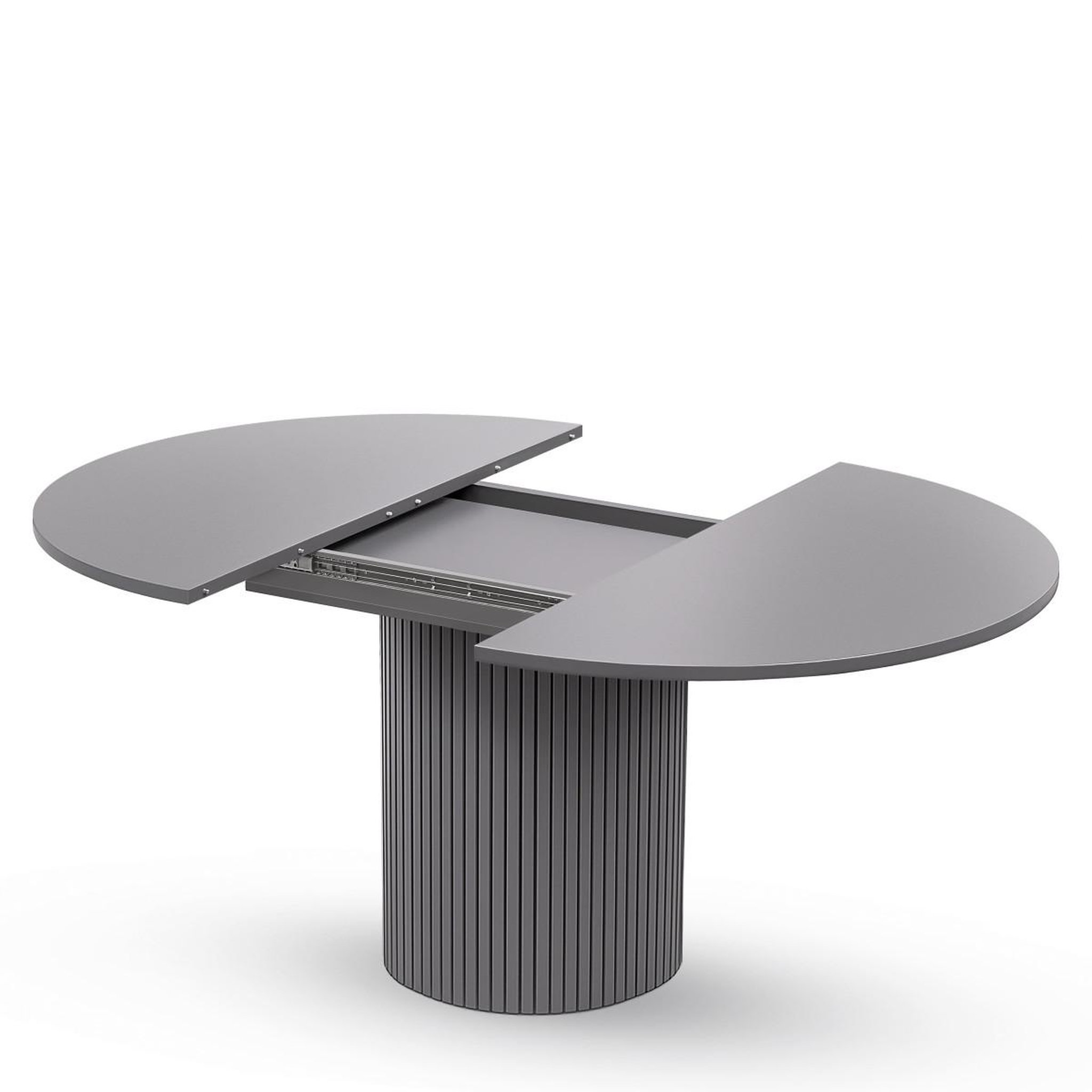 Voir la diapositive 2 : Paris Prix Table à manger extensible  toscana  120-160cm gris