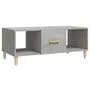 VIDAXL Table basse gris beton 102x50x40 cm bois d'ingenierie