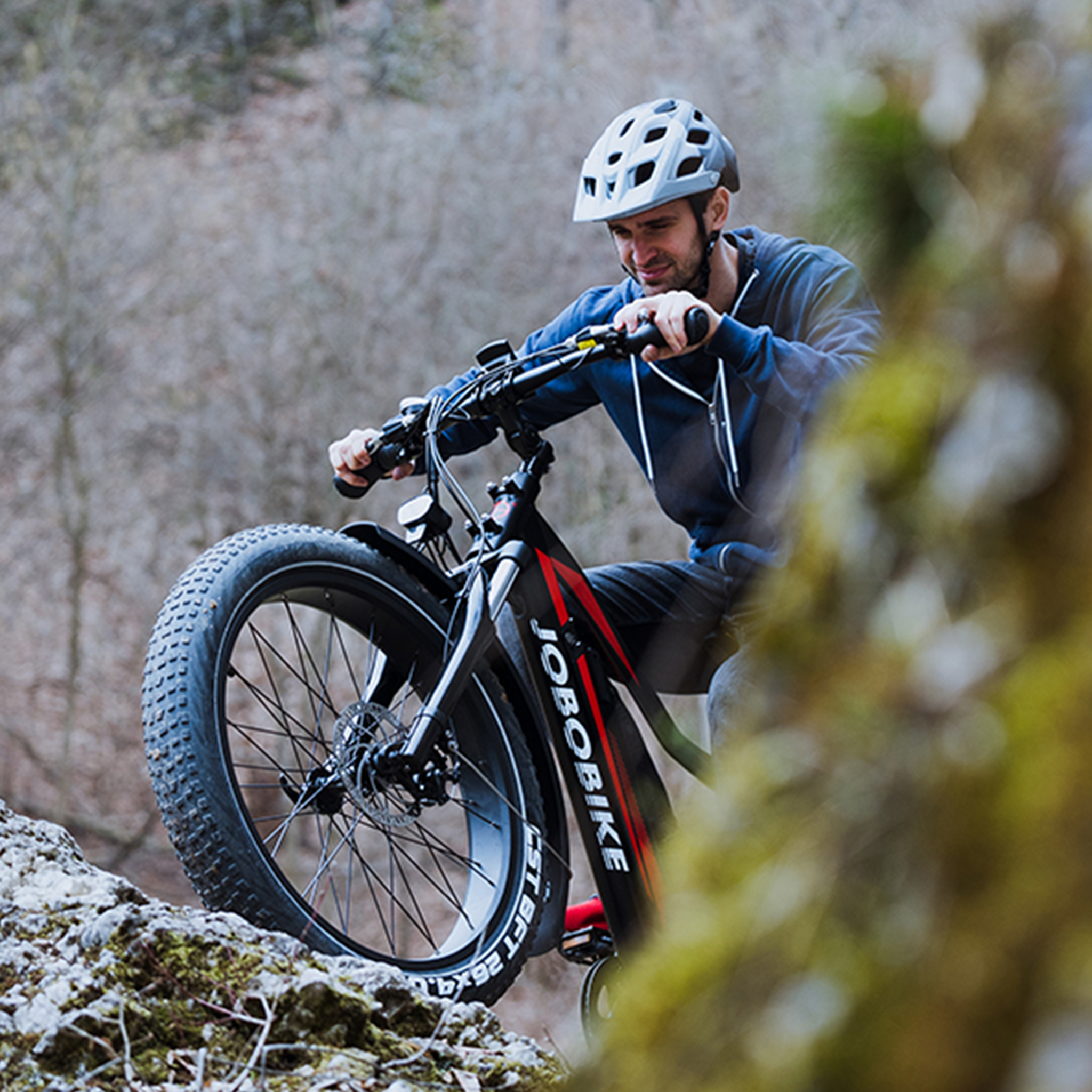Voir la diapositive 6 : JOBOBIKE Fatbike électrique pour homme jobobike robin