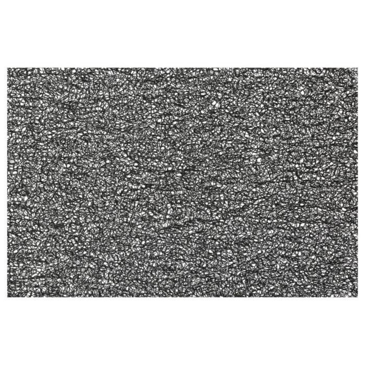 SECRET DE GOURMET Set de Table Rectangulaire  Spaghetti  30x44cm Noir