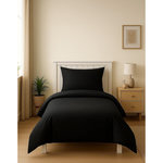 Home collection Housse de couette 100%coton 140x200cm anthracite