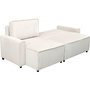 Voir la diapositive 3 : Habitat et Jardin Canapé d'angle convertible et reversible en velours côtelé  Montaigne  - 3 places  - Beige