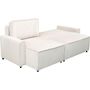 Voir la diapositive 3 : Habitat et Jardin Canapé d'angle convertible et reversible en velours côtelé  Montaigne  - 3 places  - Beige