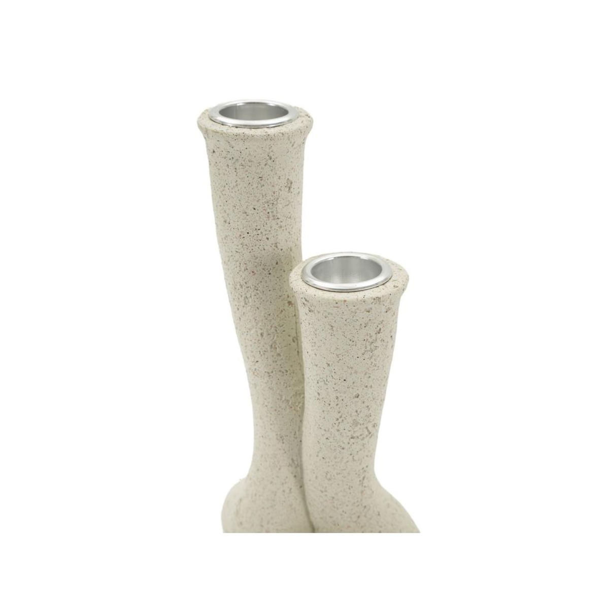 Paris Prix Chandelier Double Moucheté  Stons  17cm Crème