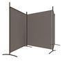Voir la diapositive 5 : VIDAXL Cloison de separation 3 panneaux Anthracite 525x180 cm Tissu