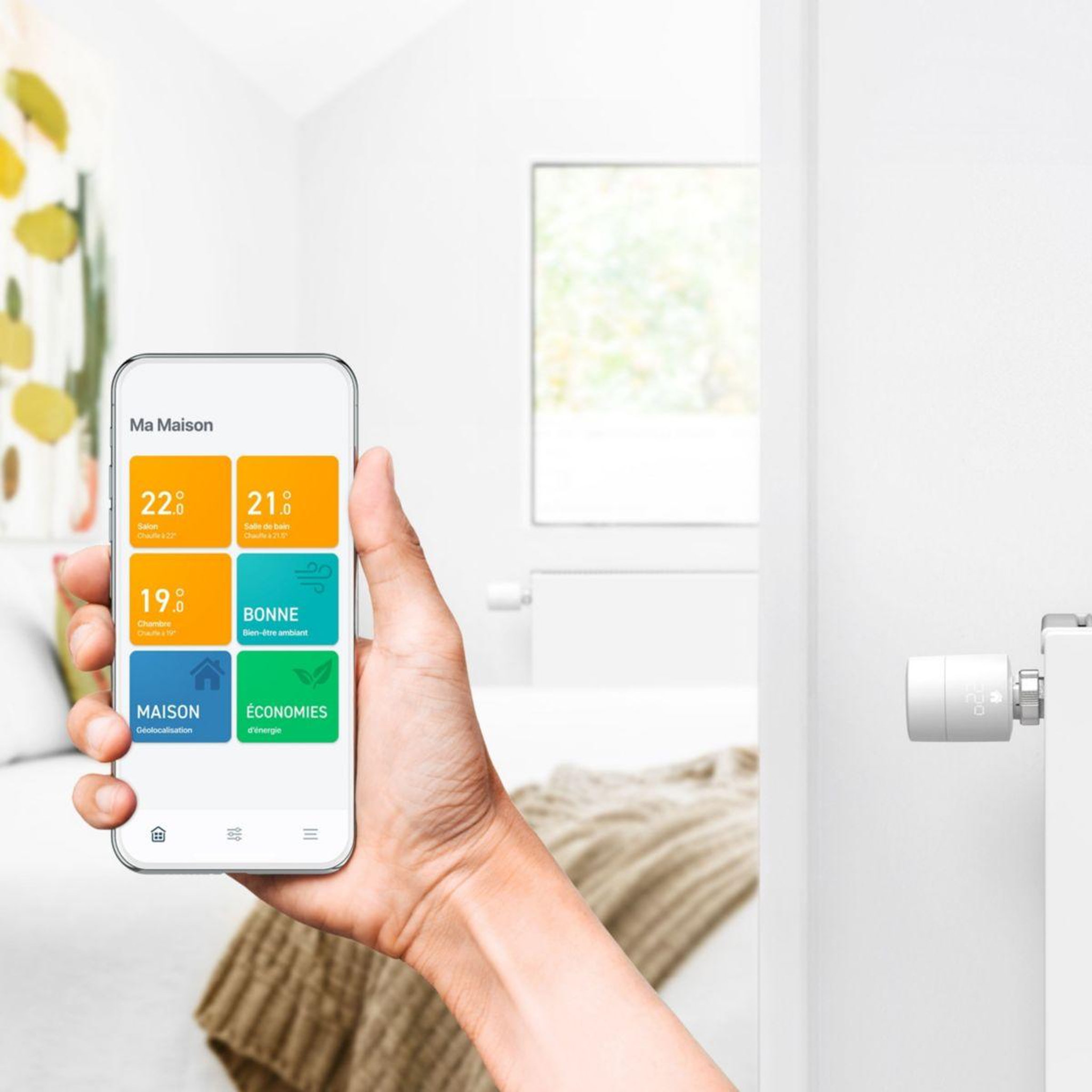 Voir la diapositive 2 : Tado Tête Thermosta. Tête thermostatique additionnelle