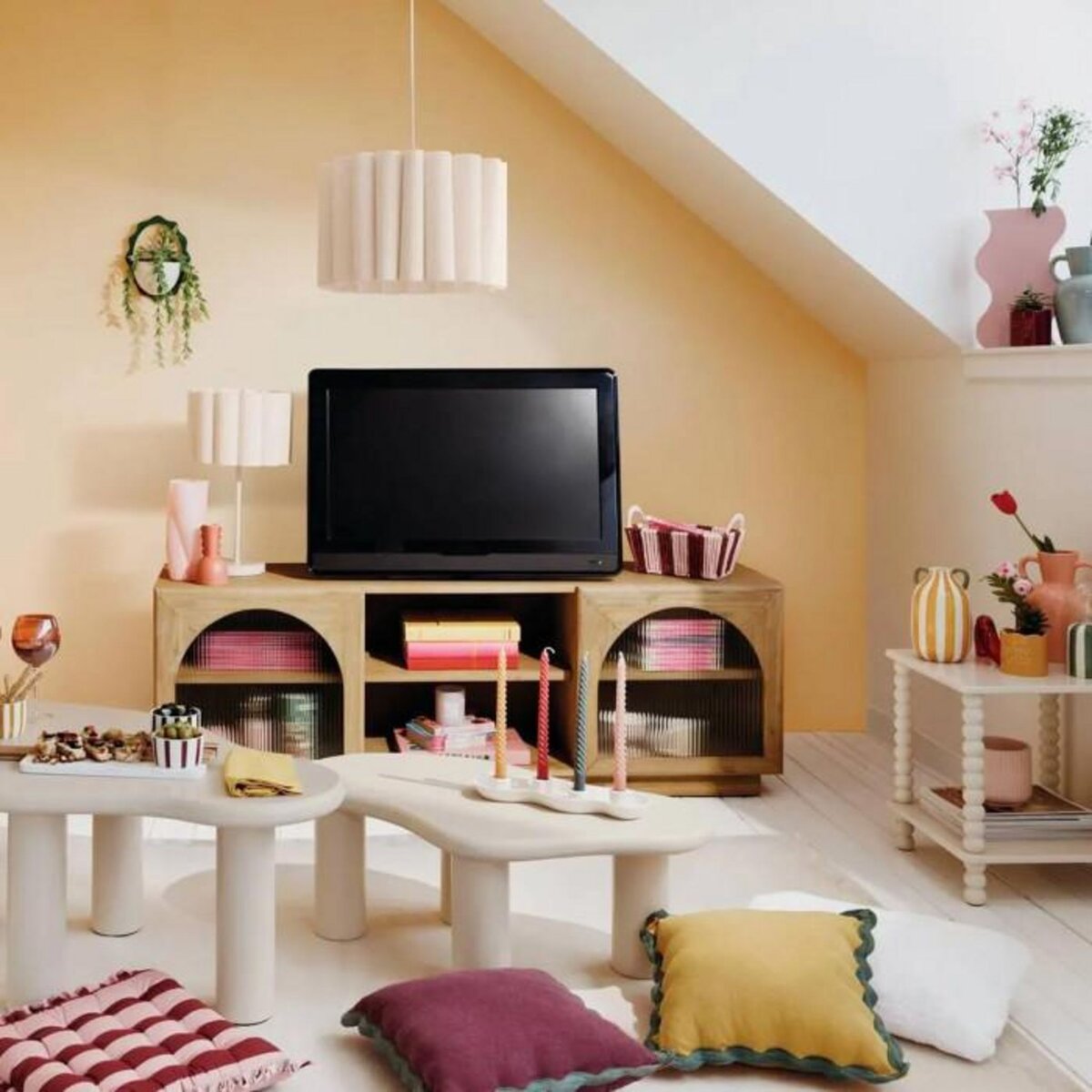 ATMOSPHERA Galette de Chaise  Chéri  38x38cm Rouge