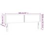 Voir la diapositive 6 : VIDAXL Tetes de lit 2 pcs Noir 80x5x78/88 cm Tissu