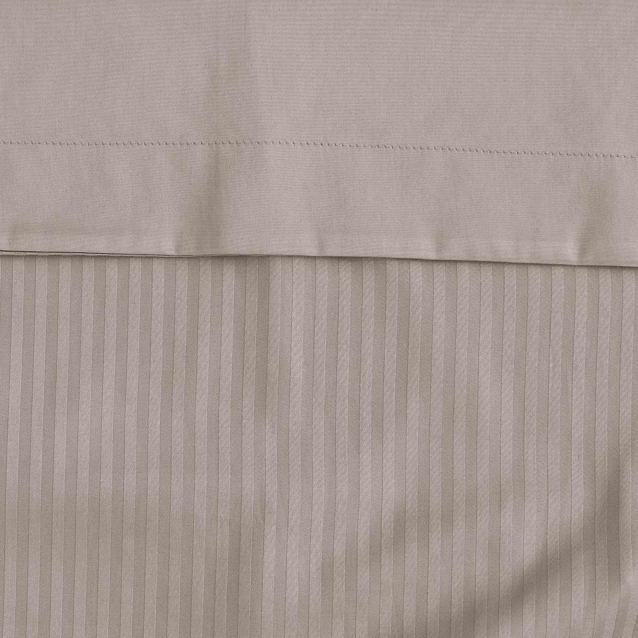 Voir la diapositive 3 : Sensei Maison Parure housse de couette rayée satin + 2 taies 50x70 cm VERSALUXE