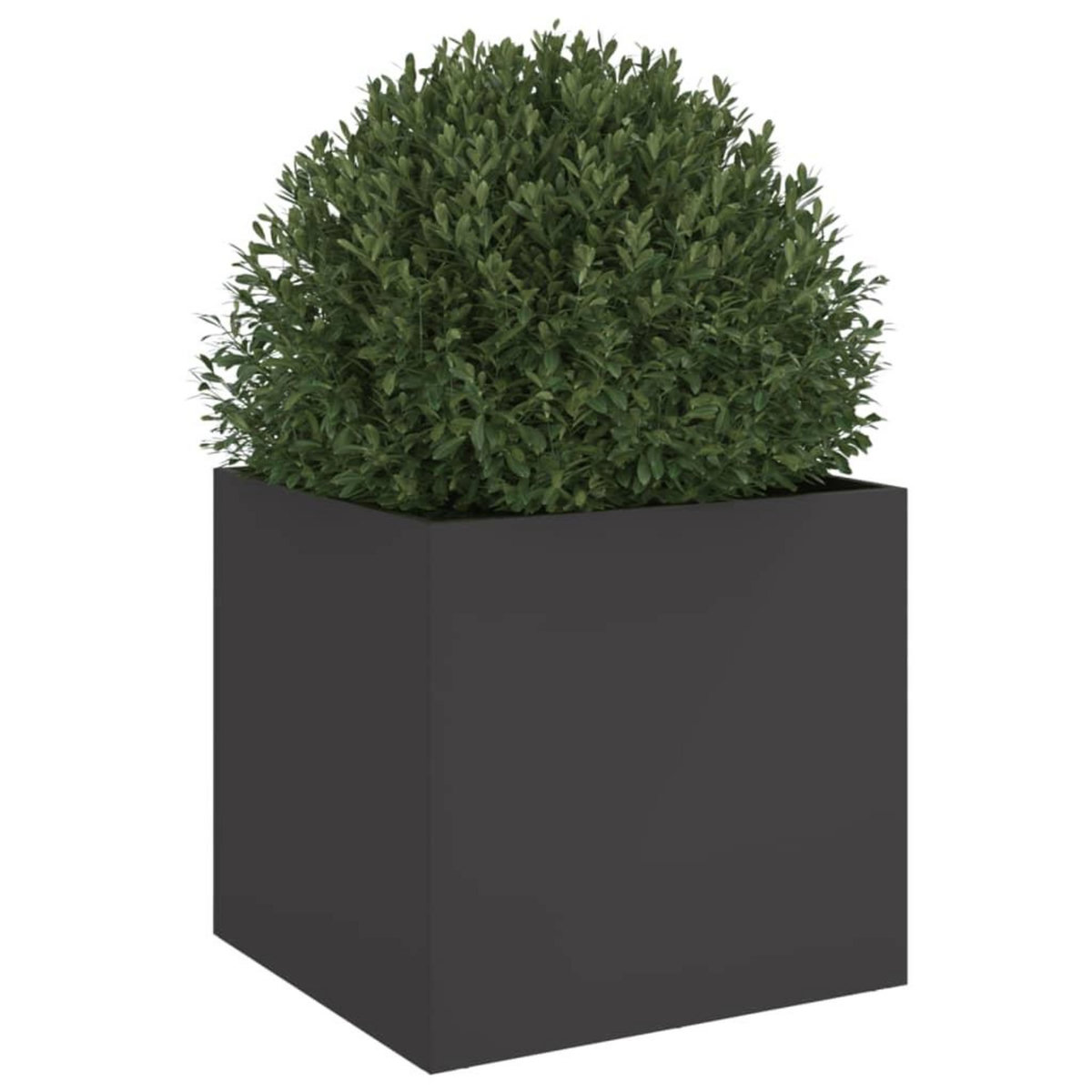 VIDAXL Jardiniere noir 42x40x39 cm acier