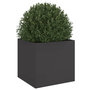 Voir la diapositive 4 : VIDAXL Jardiniere noir 42x40x39 cm acier