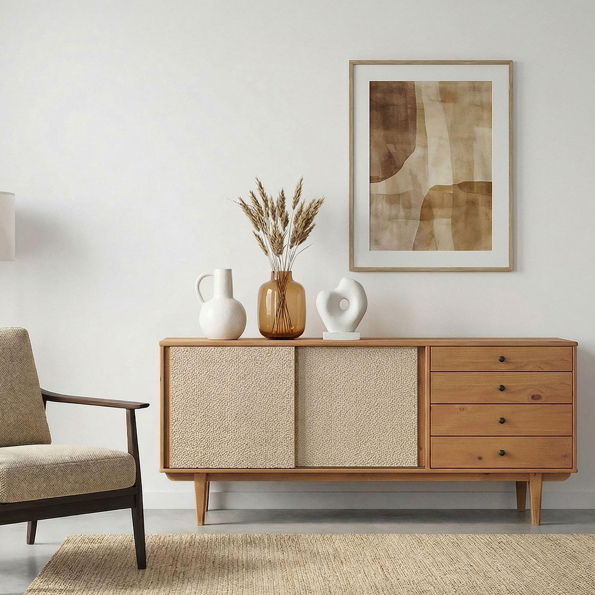 IDIMEX Buffet SIMONA L 175 cm en bois massif