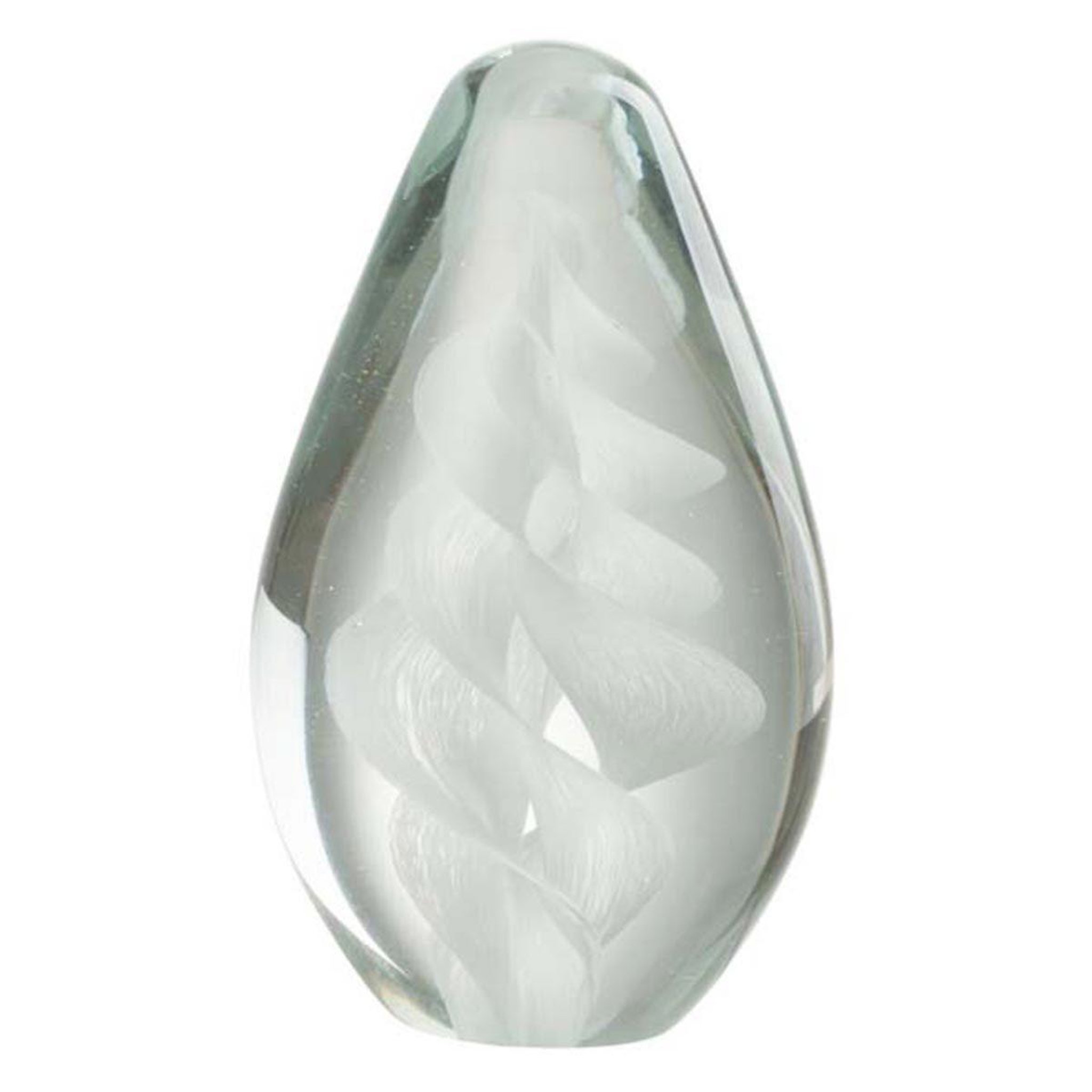 Voir la diapositive 1 : J-LINE Presse-papier design  spirale  14cm blanc