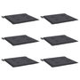 Voir la diapositive 3 : VIDAXL Coussins de chaise de jardin lot de 6 anthracite 50x50x3 cm