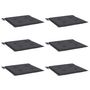 Voir la diapositive 3 : VIDAXL Coussins de chaise de jardin lot de 6 anthracite 50x50x3 cm
