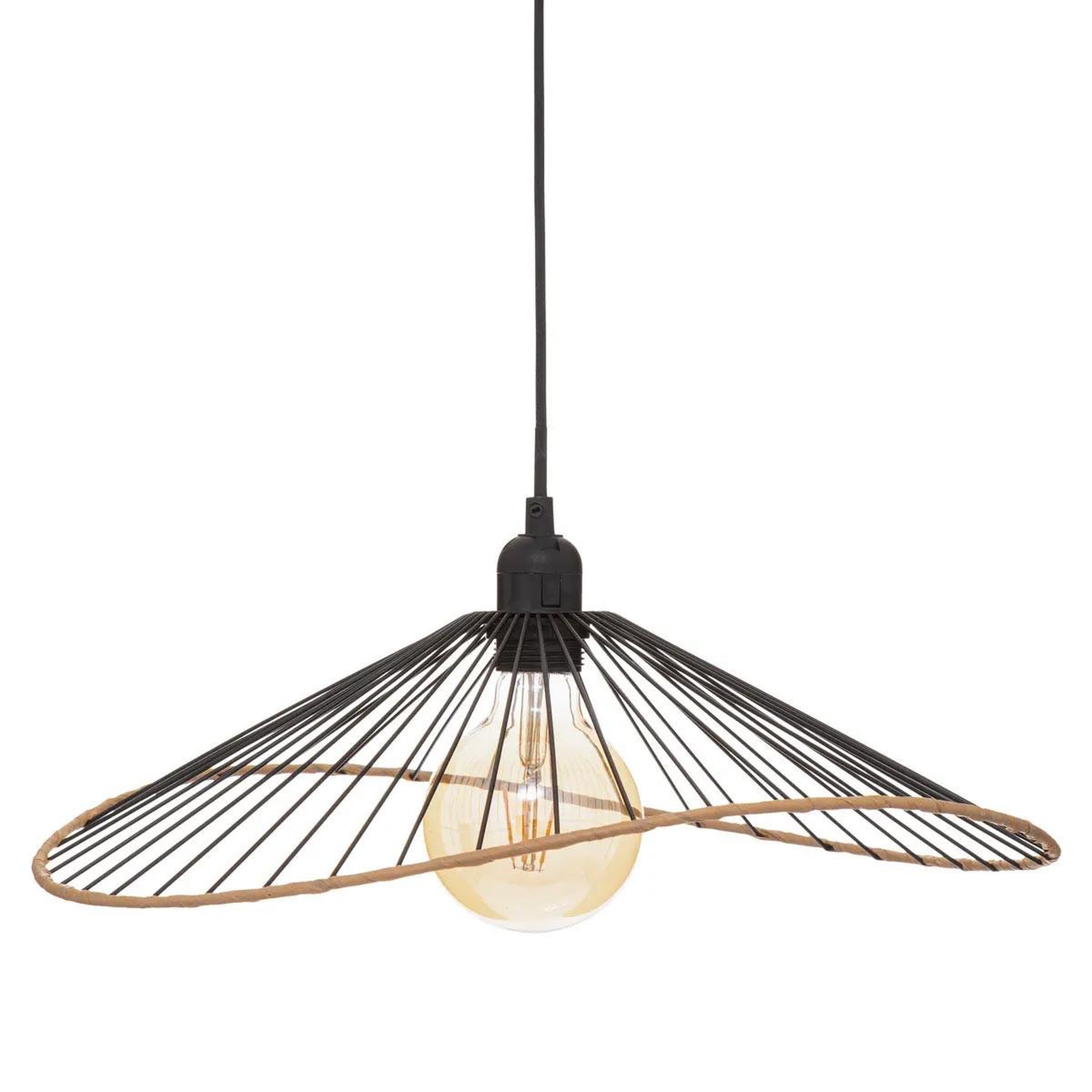 ATMOSPHERA Lampe suspension en métal  alara  45cm noir