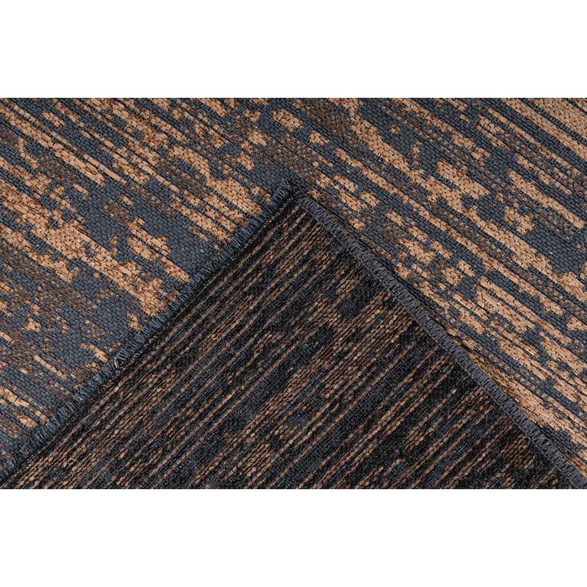 Voir la diapositive 4 : Paris Prix Tapis tissé à poils plats vintage  kalevi  marron