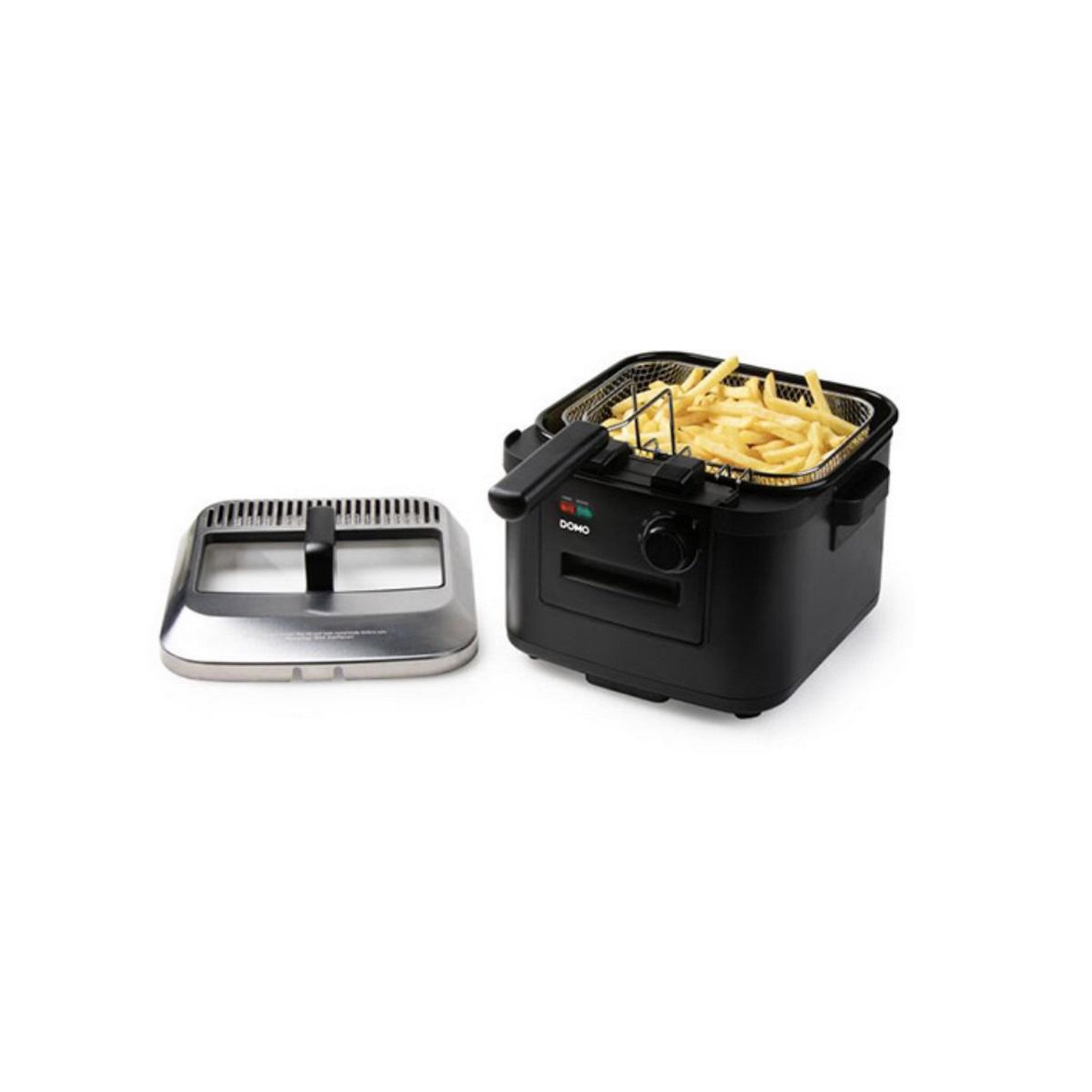 Voir la diapositive 2 : Domo Friteuse 4l 2000w noir - do545fr