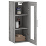 Voir la diapositive 5 : VIDAXL Armoire murale sonoma gris 34,5x34x90 cm