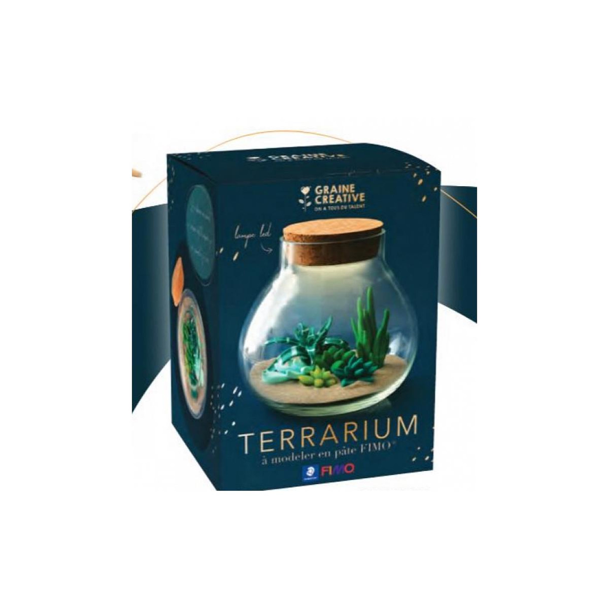 Voir la diapositive 1 : Fimo Kit  Terrarium LED Graine creative