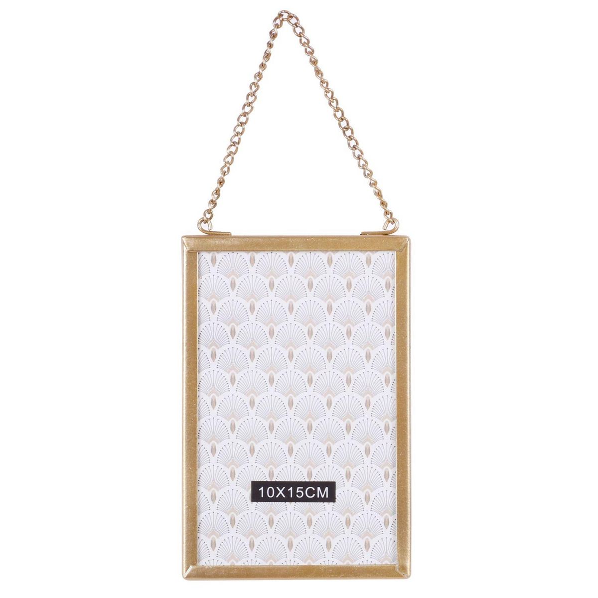 TOILINUX Lot 2x Cadre photo à suspendre design Gold Home PM - Doré