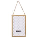 TOILINUX Lot 2x Cadre photo à suspendre design Gold Home PM - Doré