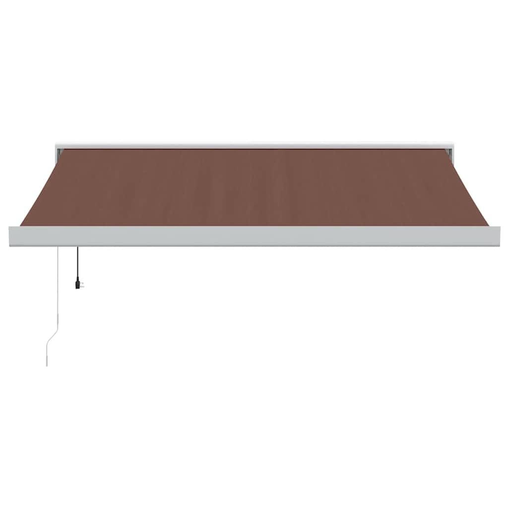 Voir la diapositive 3 : VIDAXL Auvent retractable automatique marron 350x250 cm