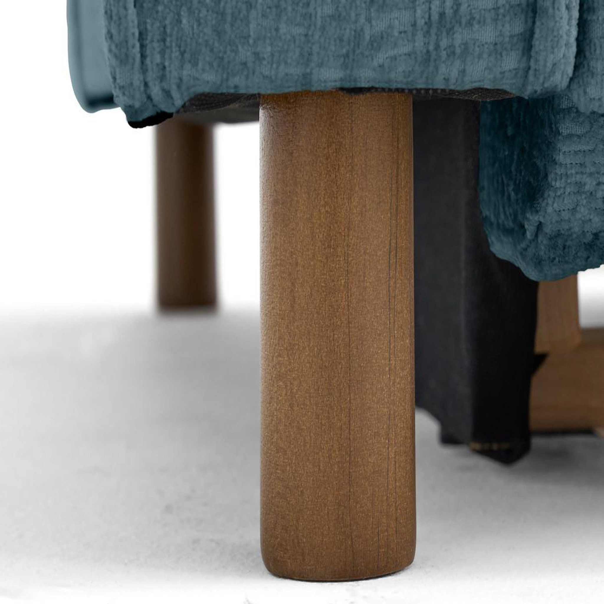 Voir la diapositive 3 : LISA DESIGN Jake - canapé d'angle droit 5 places convertible en tissu velours relief