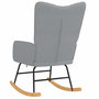 Voir la diapositive 5 : VIDAXL Chaise a bascule Gris clair Tissu