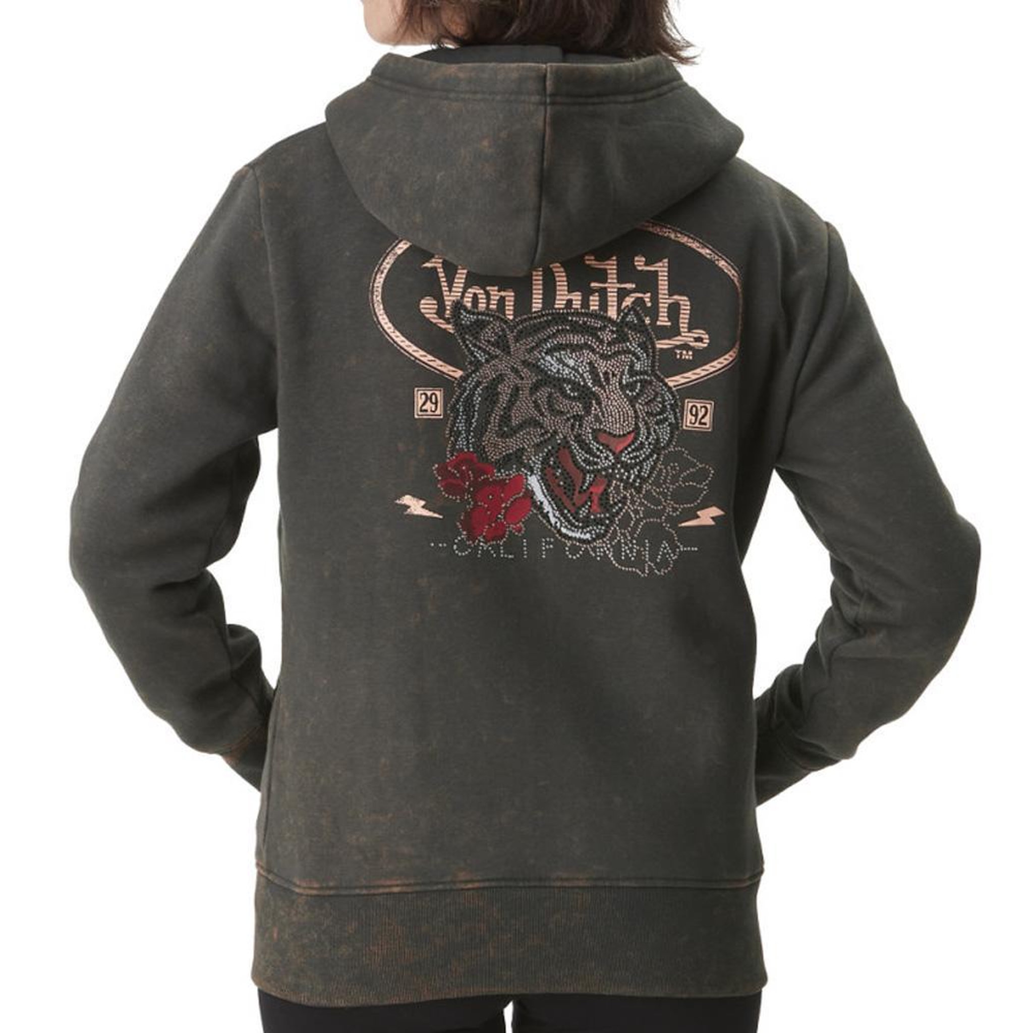 Voir la diapositive 2 : VON DUTCH Sweat Marron Femme Von Dutch Rug