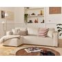 Voir la diapositive 5 : BEST MOBILIER Housse en velours pour canapé déhoussable topaze