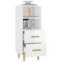 Voir la diapositive 5 : VIDAXL Buffet Blanc brillant 34,5x34x90 cm Bois d'ingenierie