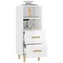 Voir la diapositive 5 : VIDAXL Buffet Blanc brillant 34,5x34x90 cm Bois d'ingenierie