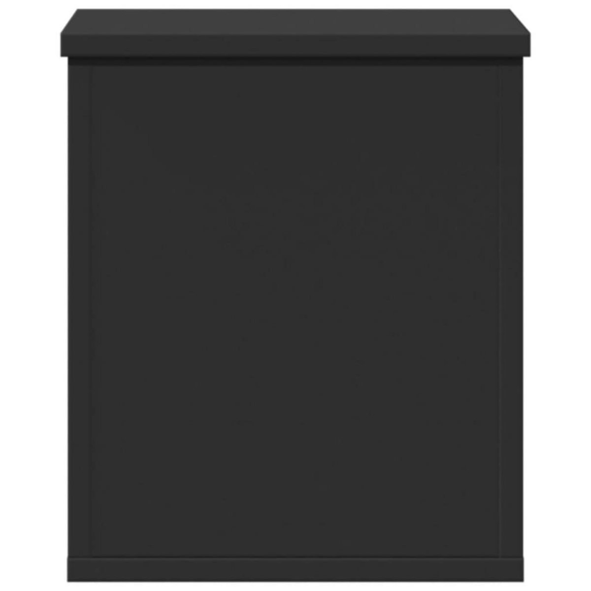 VIDAXL Boîte de rangement noir 30x35x35 cm bois d'ingenierie