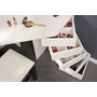 Voir la diapositive 8 : Coiffeuse d'angle avec LED 3 miroirs 5 tiroirs pivotants GIRLY