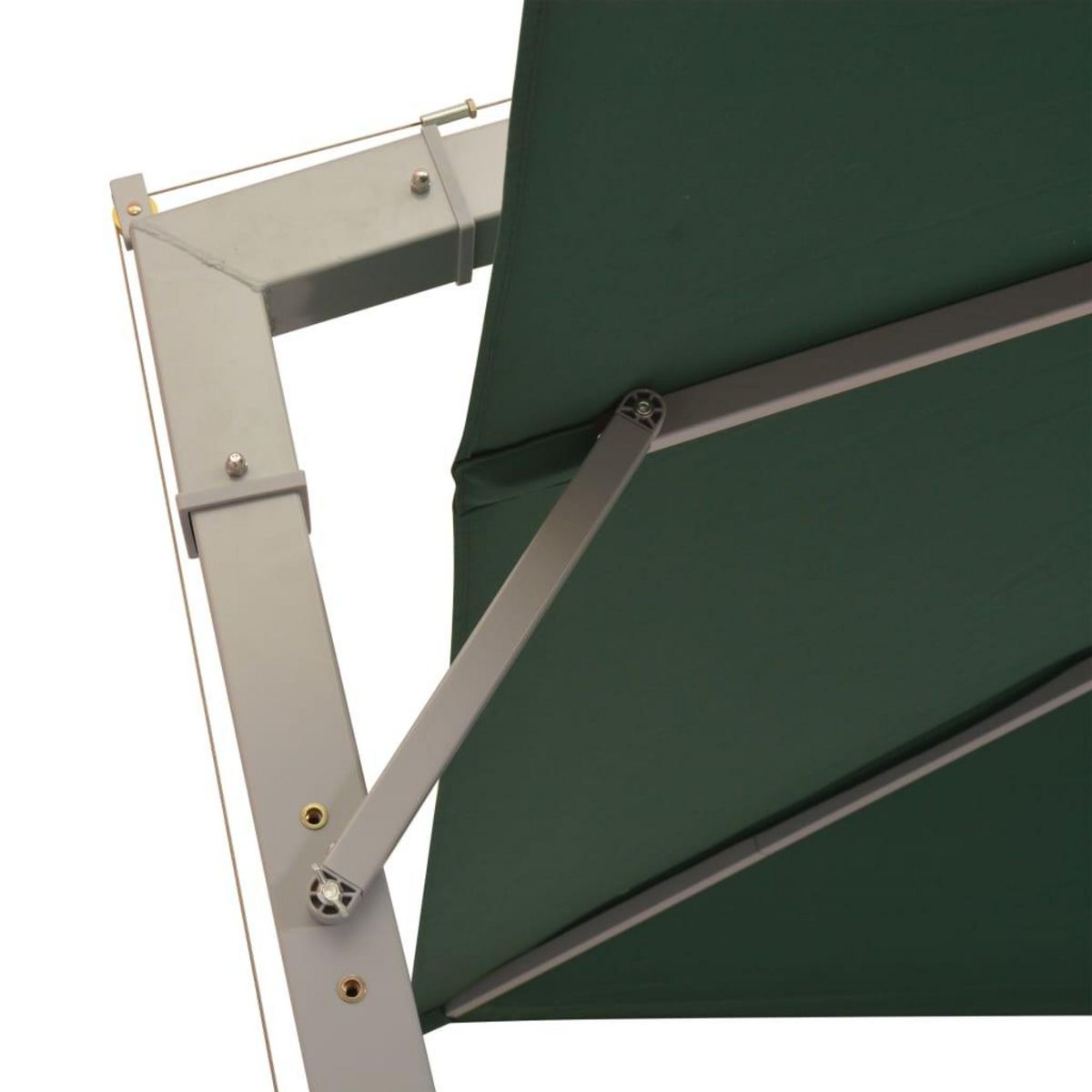 VIDAXL Parasol suspendu avec poteau en aluminium 300x300 cm vert