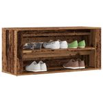 VIDAXL Banc a chaussures vieux bois 100x35x45 cm bois d'ingenierie