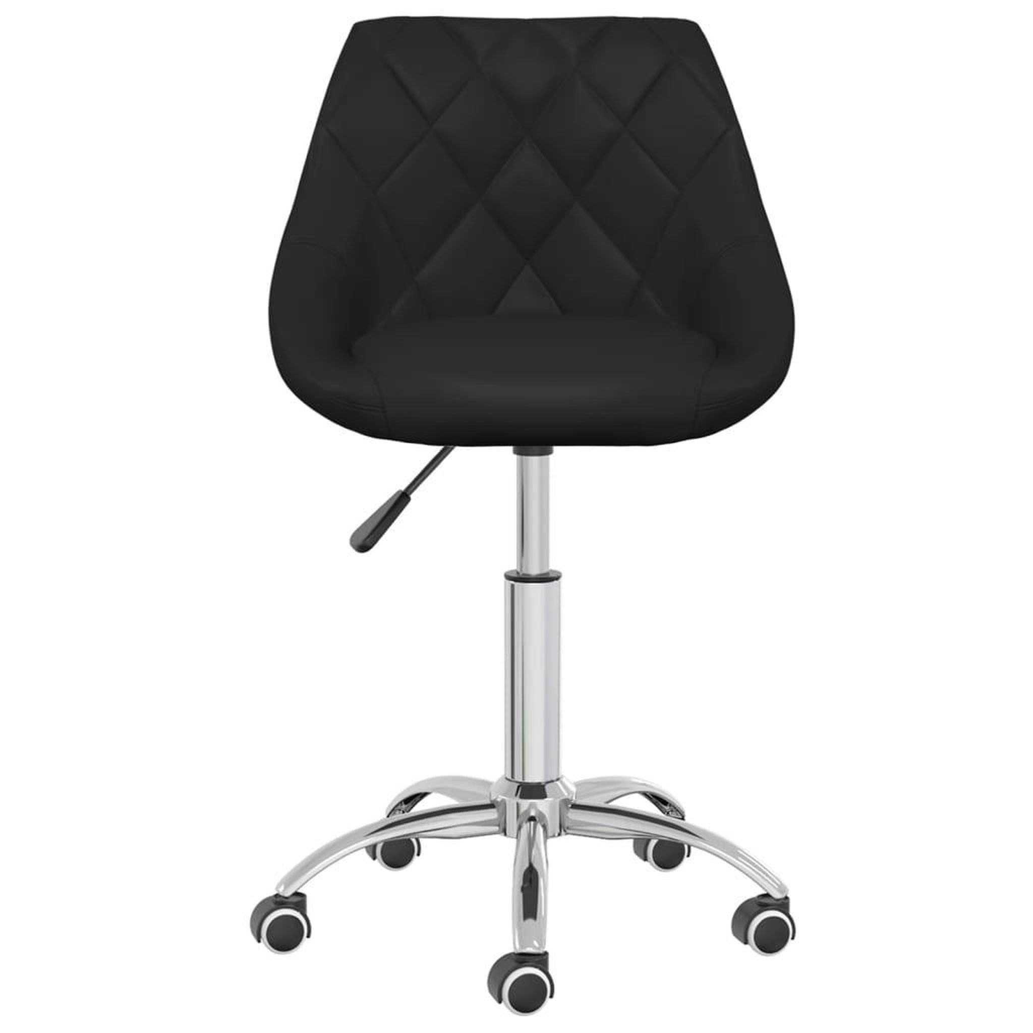 Voir la diapositive 2 : VIDAXL Chaise pivotante de salle a manger Noir Similicuir
