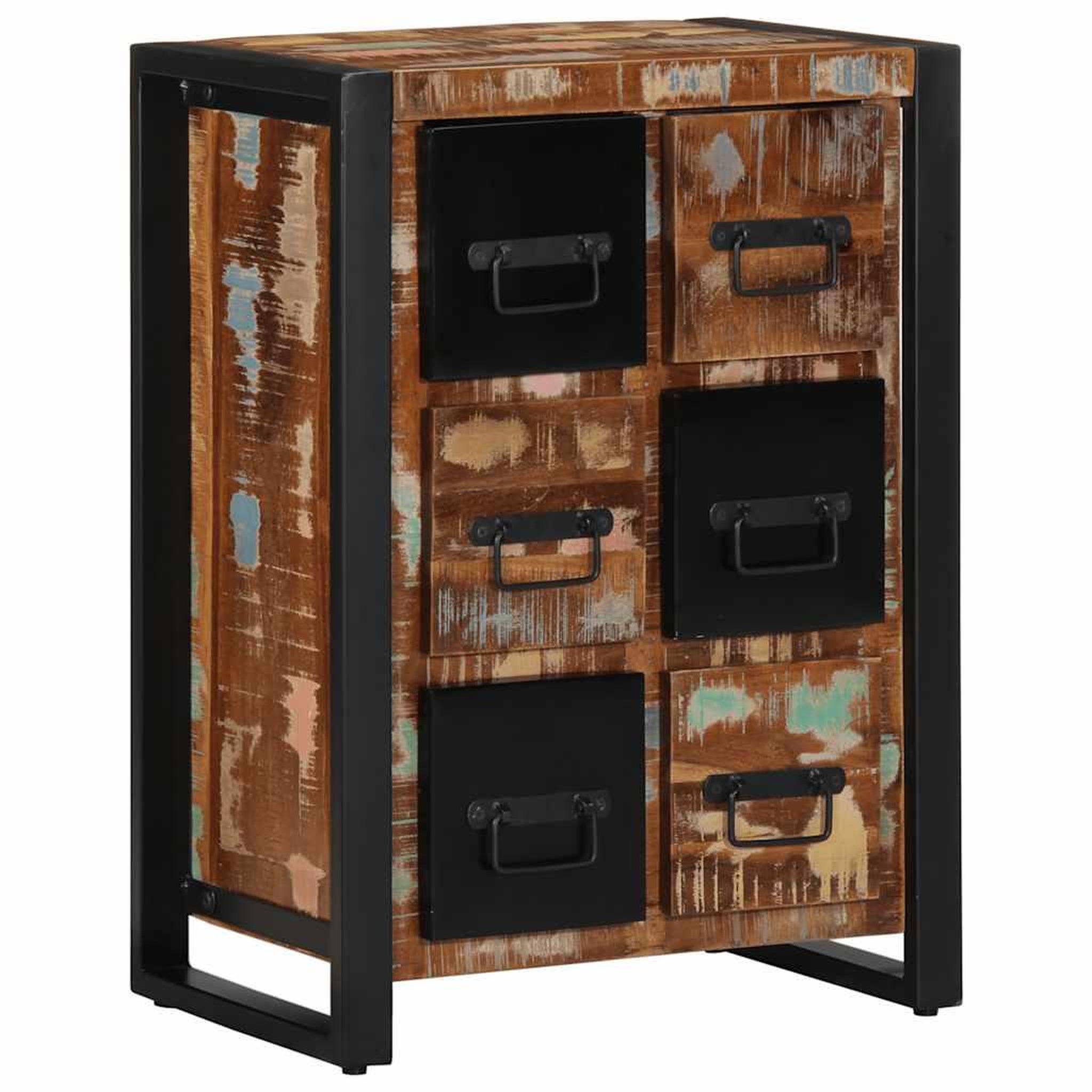 Voir la diapositive 1 : VIDAXL Buffet 50x35x70 cm bois massif de recuperation