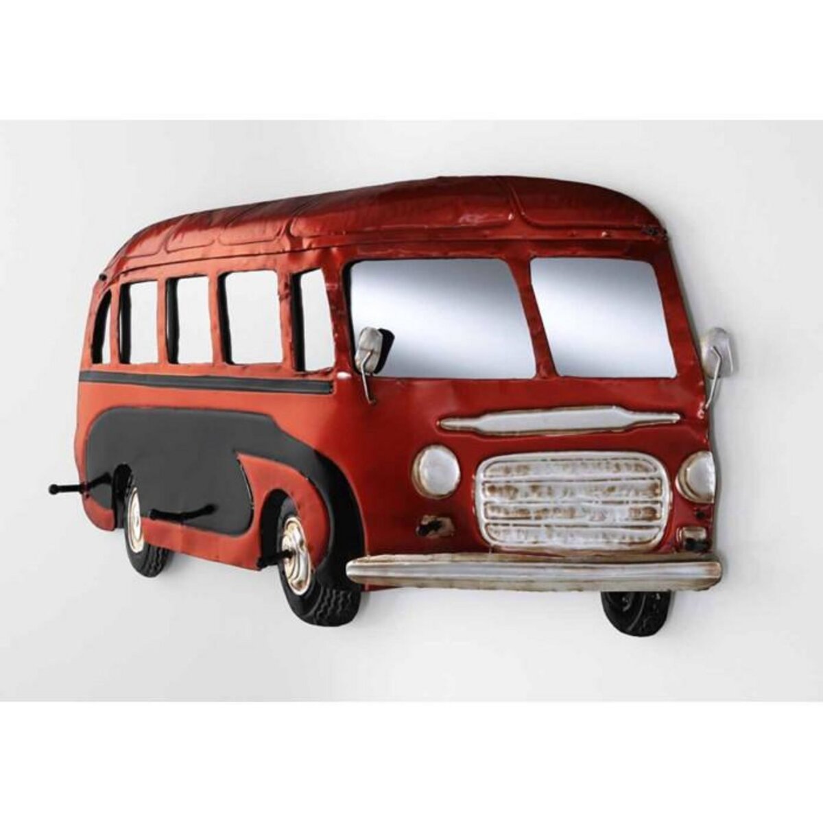 Paris Prix Patère Murale Vintage  Bus  79cm Rouge