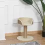 PAWHUT Arbre à chat griffoir 2 niveaux H. 49 cm - poteau sisal, plateforme observation, jeu de boule suspendue - jute polyester beige