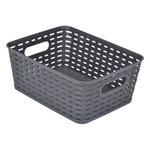 Paris Prix Panière à Linge  Effet Tressé  5L Gris