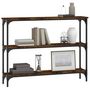 Voir la diapositive 3 : VIDAXL Table console chene fume 100x22,5x75 cm bois d'ingenierie