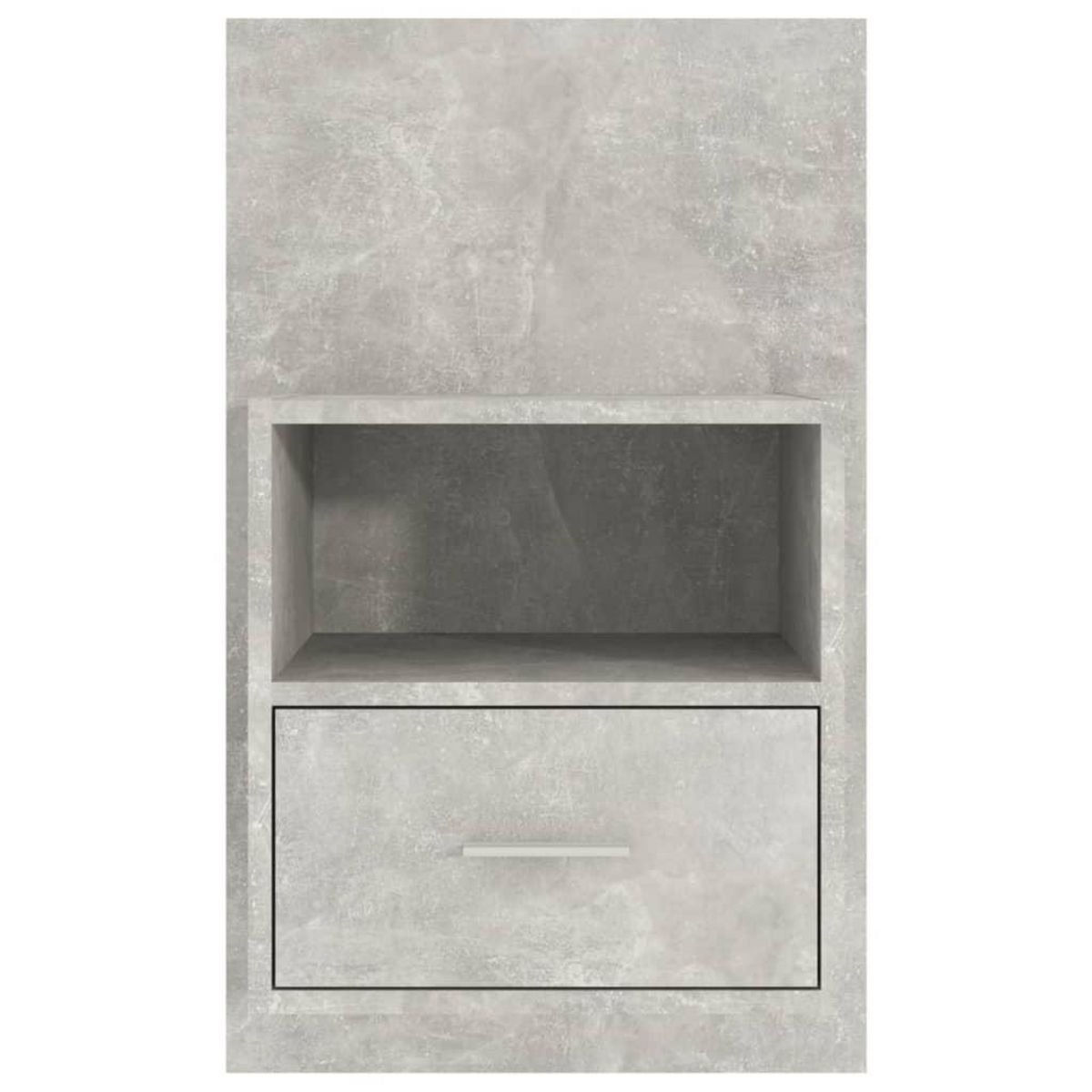 VIDAXL Table de chevet murale Gris beton