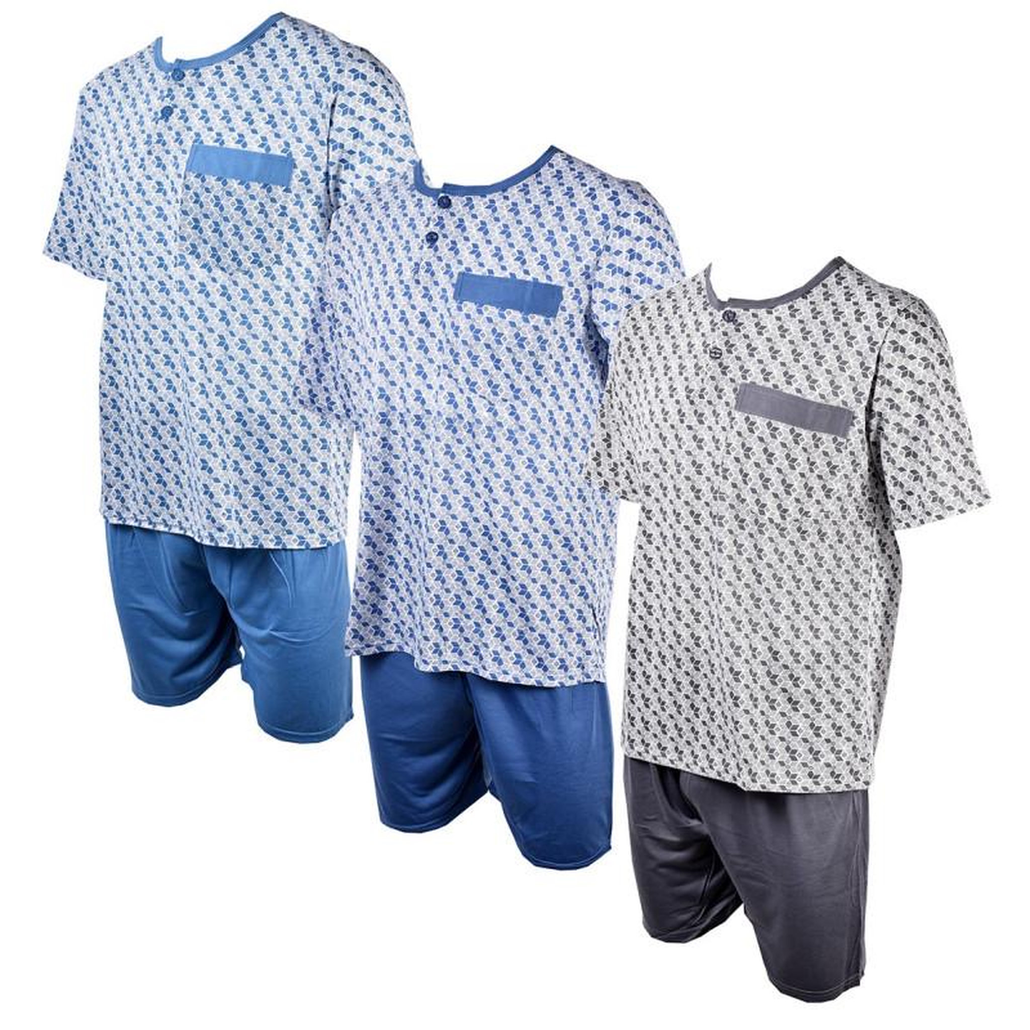 Voir la diapositive 4 : OZABI Pyjama Court Homme ECO HOMEWEAR