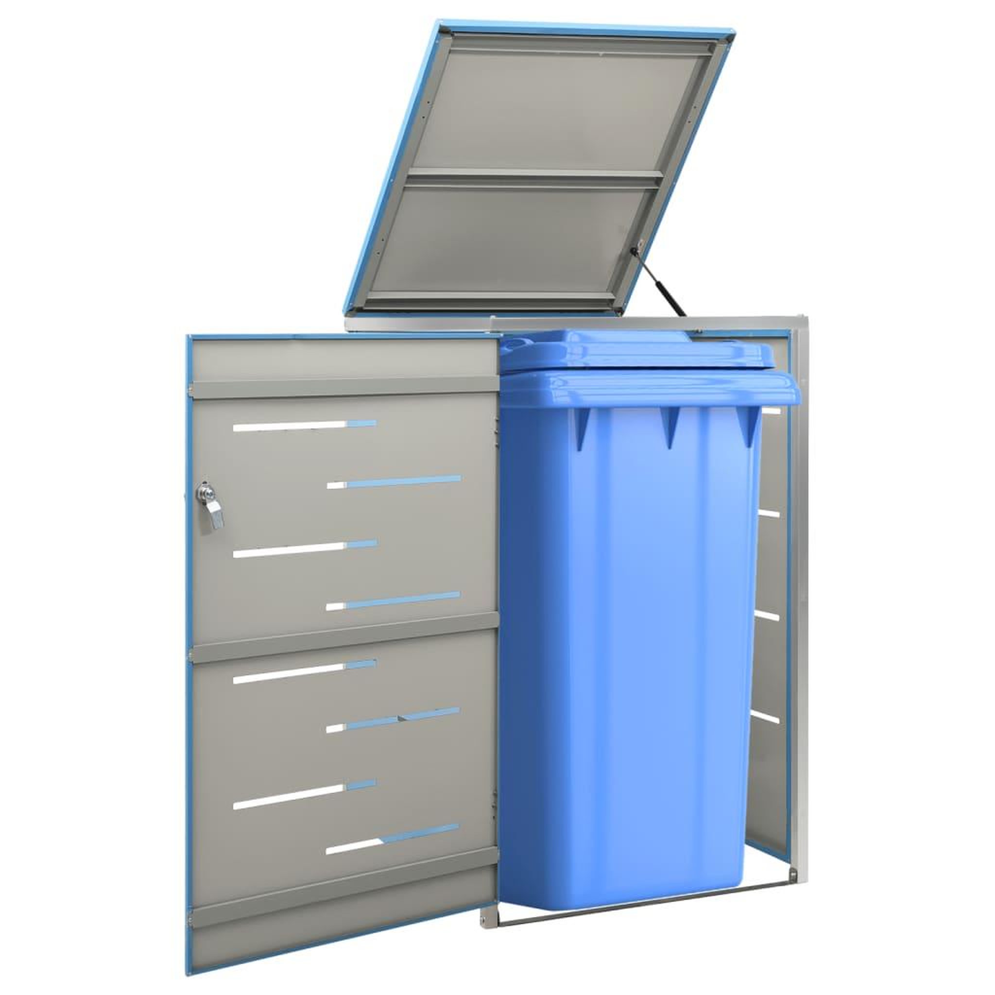 Voir la diapositive 1 : VIDAXL Abri pour poubelle 69x77,5x112,5 cm Inox