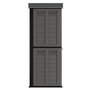 Voir la diapositive 5 : INTEC Abri de jardin 4 portes 151 x 83 x H200 cm Coffre de rangement Armoire d'extérieur INTEC