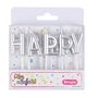 Voir la diapositive 2 : Paris Prix Lot de 13 Bougies  Happy Birthday  8cm Argent